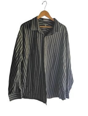 Apt 9 Stripped Longsleeve Button Down Dress Shirt Size 3XB